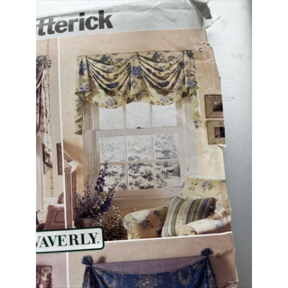 Butterick Pattern 3117 Window Treatments Sewing Craft Project (H)